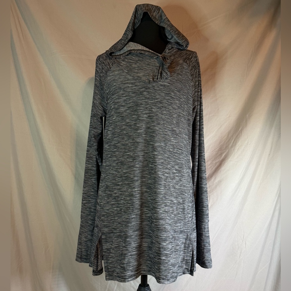 Bally Total‎ Fitness Women’s Hooded Pullover – Black/Gray Heather 🖤